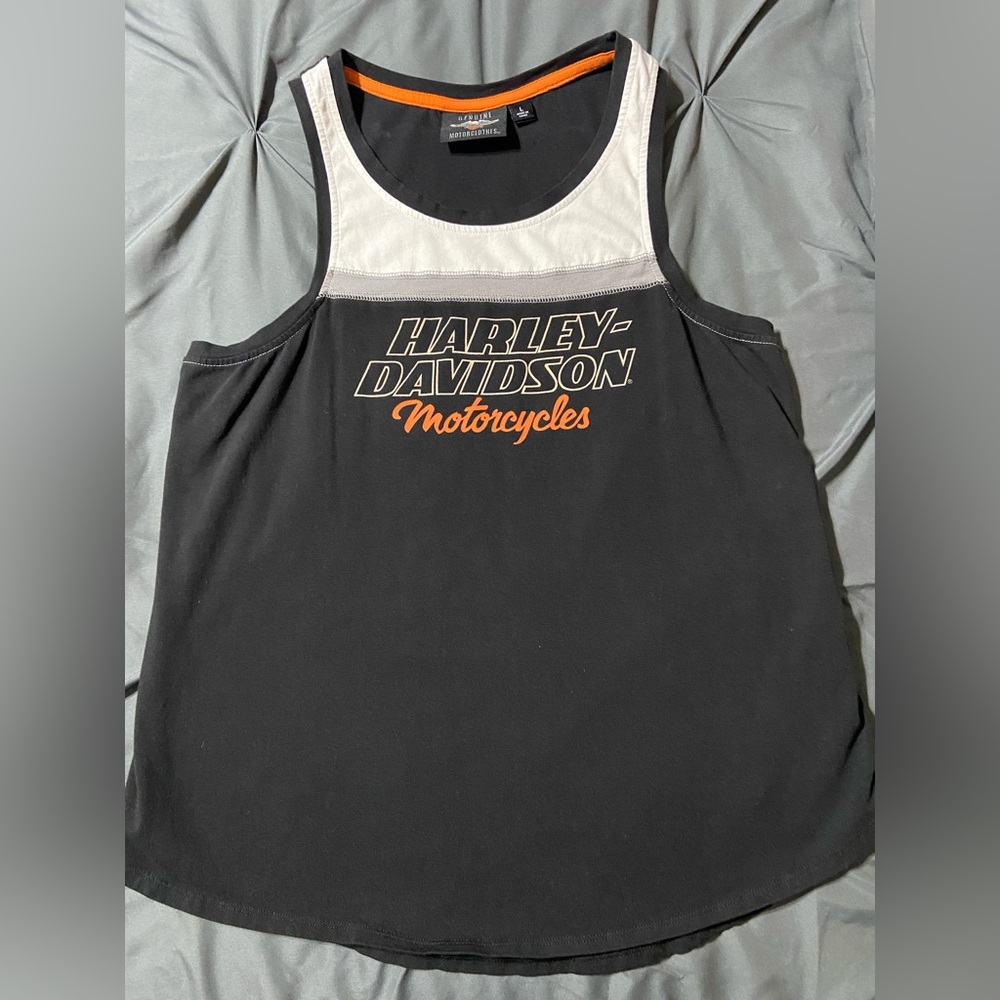 Harley Davidson tank top. Only been worn one time. Size Large, looks brand new.